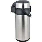 KINGHOFF Tafelthermoskan met Pomp - Roestvrijstalen Thermoskan 3,0 Liter (KH1467) - Houdt Dranken Urenlang Warm of Koud - Handige Knopbediening