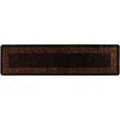 vidaXL Tapijt Runner MARSA Zwart 100 x 350 cm Polyester en PVC