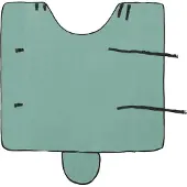 vidaXL Paardendeken Bijzondere Groen 165 cm Polyester Fleece