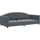 vidaXL Slaapbank met matras 90x190 cm fluweel donkergrijs