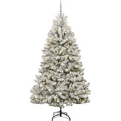 vidaXL Kunstkerstboom 240 cm 300 LED's Warmwit PVC en Staal