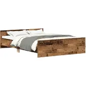 vidaXL Bedframe zonder matras 180x200 cm bewerkt hout oud hout