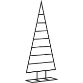 vidaXL Kerstdecoratie kerstboom 150 cm metaal zwart