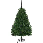vidaXL Kunstkerstboom met 150 LED Groen 120 cm PVC en Metalen