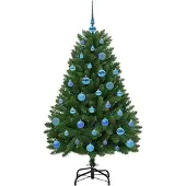 vidaXL Kunstkerstboom met 150 LED Groen 150 cm PVC en Metalen