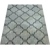 Paco Home Buiten Vloerkleed Modern Vintage-Design Terrasvloerkleed Weerbestendig Grijs 80x150 cm