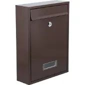 VOREL Serie - Brievenbus - 360x260x80mm - Bruin