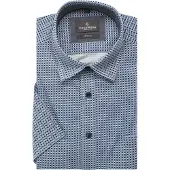 Casa Moda Casual Fit Overhemd Korte mouw blauw