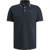 PME Legend poloshirt donkerblauw pique effen