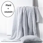 TODAY Effen plaid en kussenset WINTER SPIRIT GLACIER