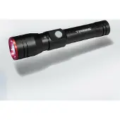 TIROSS Professionele oplaadbare led zaklamp 600 lumen, spatwaterdicht IPX4 met zoom en powerbankfunctie
