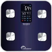 Little Balance 8661 Cardio X4 - SMART personen weegschaal - USB oplaadbaar - gebruiksvriendelijke APP - blauw