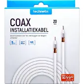 Technetix COAXIH 4G/LTE proof coaxkabel in doos / wit - 20 meter