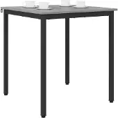 vidaXL Eettafels 70 x 70 x 75 cm Bewerkt hout Grijs Sonoma Vierkant