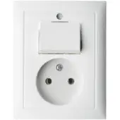 Hager Berker S.1 Polair Wit Wandcontactdoos- en Schakelaarcombinatie - 6143668989
