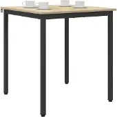 vidaXL Eettafels 70 x 70 x 75 cm Bewerkt hout Sonoma Eiken Vierkant