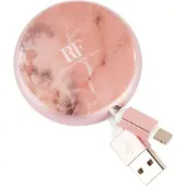 Richmond & Finch Cable Winder USB-C 90cm Pink Marble