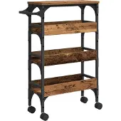 vidaXL Keuken Trolley Oud Hout Bewerkt hout