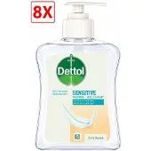 Dettol 8 x Handzeep Gevoelige Huid - 250 ml