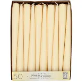 Starpak 2x 50 Kandelaarkaarsen Ø 22 cm · 25 cm champagne