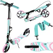 Raven Zea Mint/Roze 200mm Step met rem, bel en bidonhouder