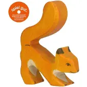 Holztiger Houten figuur - Rode eekhoorn - Voor kinderen van 3 jaar en ouder