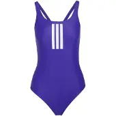 Adidas Sportbadpak '3-Stripes V-Back' violetblauw / wit