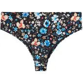 Swim By Zizzi Bikinibroek 'Caanne' blauw / perzik / pink / zwart