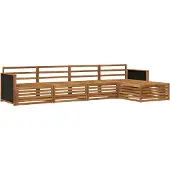 vidaXL Buiten bank set 5 st Naturel Massief Acacia Hout