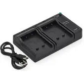 123accu Nikon EN-EL19 USB-C double slot oplader (4.2V, 0.7A, huismerk)