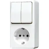 JUNG AP600 White Series Combo RA met basisplaatbundel - B675A