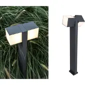 Lutec 5193801118 Cuba Led Wandlamp Voor Buiten Donkergrijs