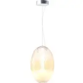 Maytoni Glazen hanglamp Bruma, dimbaar, wit / opaal, Woon-/ Eetkamer, Glas, hanglamp