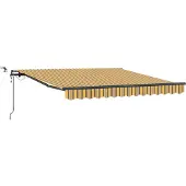 vidaXL Uitschuifbare luifel Meerkleurig 300 x 250 cm Polyester