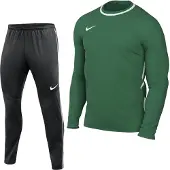 Nike Dri-FIT Park 26 Trainingspak Kids Donkergroen Zwart
