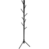 Begryf - Staande kapstok - zwart metaal - meerdere haken - 47x47x175 cm