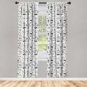 Abakuhaus gordijnen – 2-delige set 75×245 cm – microvezel – roedezak