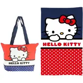Hello Kitty strandset; strandtas en strandlaken
