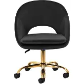 Activeshop Draaistoel QS-MF18G Zwart Verstelbaar Professioneel Gebruik