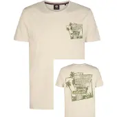 Petrol Industries Heren shirt m-1060-tsr604 0112 seashell