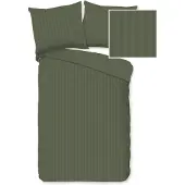 Descanso Baby Dekbedovertrek Katoen Satijn Hotel Sevilla - olive green 100x135cm
