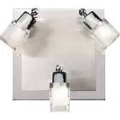 Esto COB 15 Watt LED plafond wandlamp slaapkamer zilverglas lamp761050-3