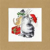 Bothy Threads Kerstkaart borduren telwerk
