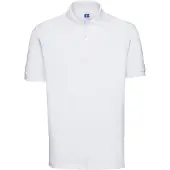 Russell athletic Russell Heren 100% Katoenen Korte Mouw Poloshirt (Wit)