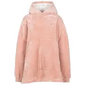 Trespass Uniseks Volwassen Knusse Oversized Hoodie Deken (Misty Rose)