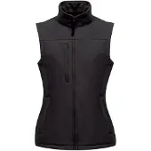 Regatta Dames/dames Flux Softshell Bodywarmer / Mouwloos Jasje (Waterafstotend & Windbestendig) (Allemaal zwart)