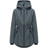 NAVAHOO Tussenparka 'Blumentanz 14' antraciet
