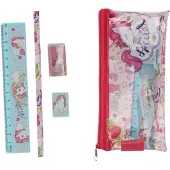 Kids Euroswan Eenhoorn Gevuld etui - Voor school - Roze
