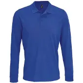 Sol Unisex poloshirt met lange mouwen van katoen voor volwassenen (Koningsblauw)