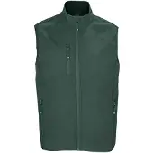 Sols Heren Falcon Softshell Bodywarmer met rits (Bosgroen)
